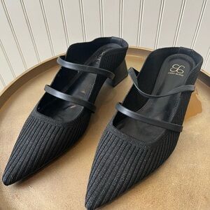 Cozy Island Black Mules for Women
